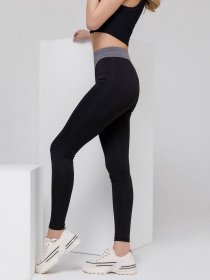 Леггинсы спортивные ISSA Plus модель 12481_blackgrey Фото