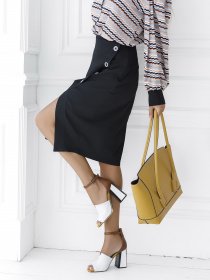 Юбка миди ISSA Plus модель SA-13_black Фото