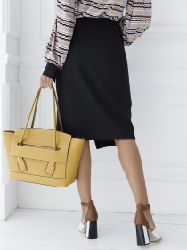 Юбка миди ISSA Plus модель SA-13_black Фото