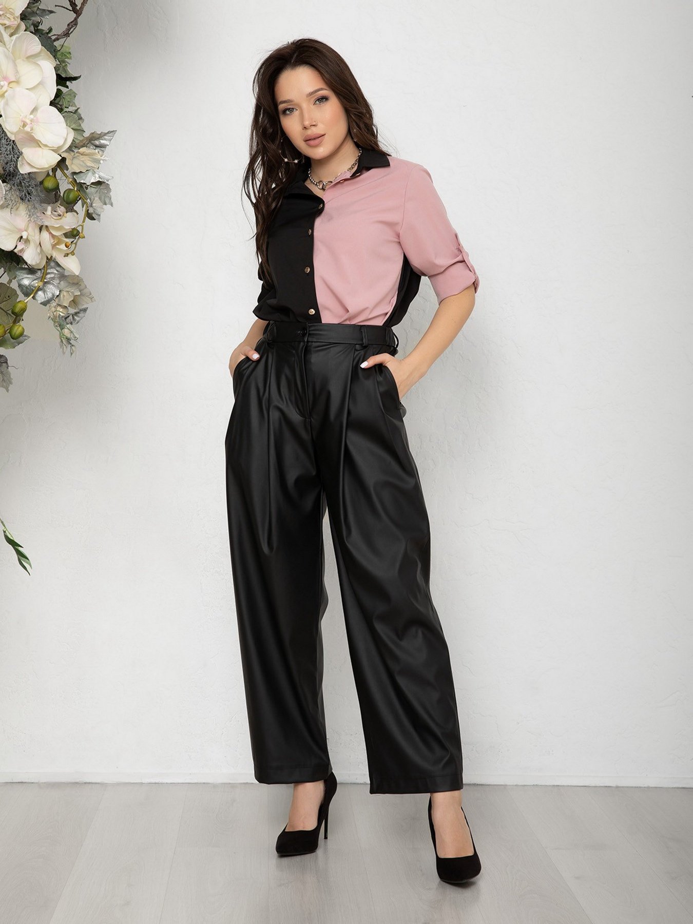 Палаццо ISSA Plus модель 12592_black Фото