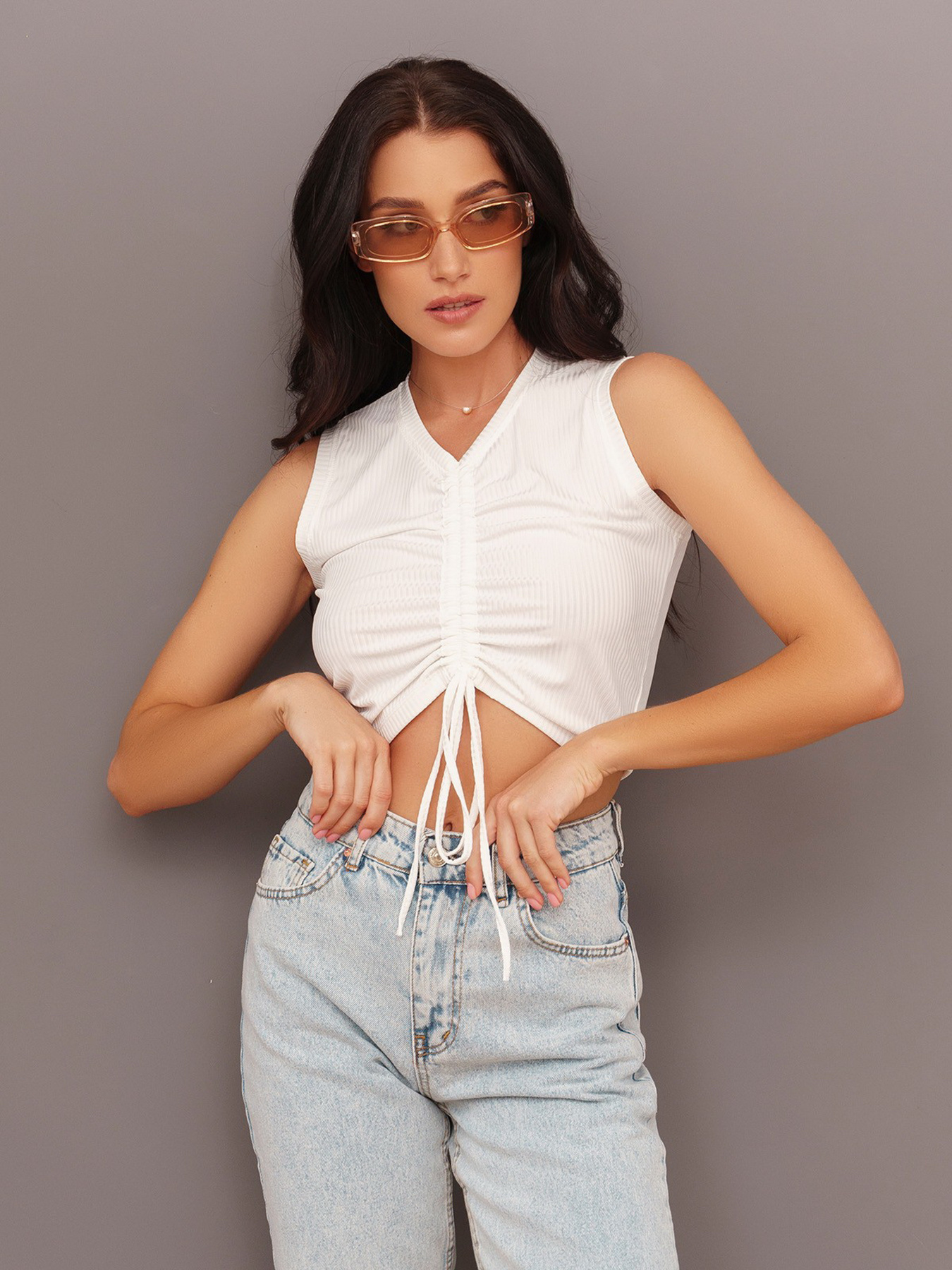 Топ ISSA Plus модель 13436_milky Топ ISSA Plus модель 13436_milky Фото