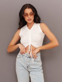 Топ ISSA Plus модель 13436_milky Топ ISSA Plus модель 13436_milky Фото