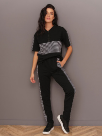 Повседневный костюм ISSA Plus модель 13445_black Фото