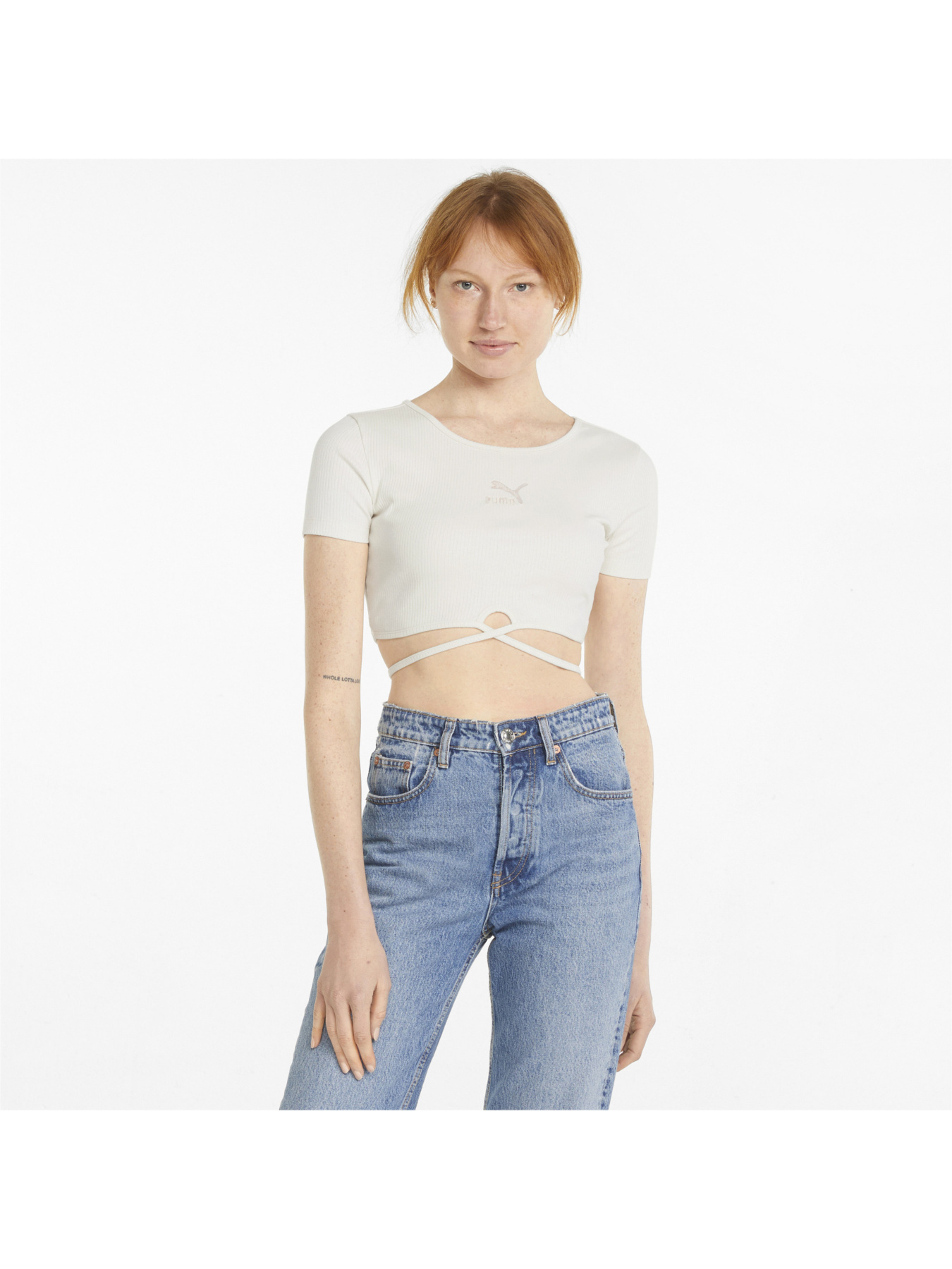 Футболка PUMA Classics Ribbed Tee модель 533450 Фото