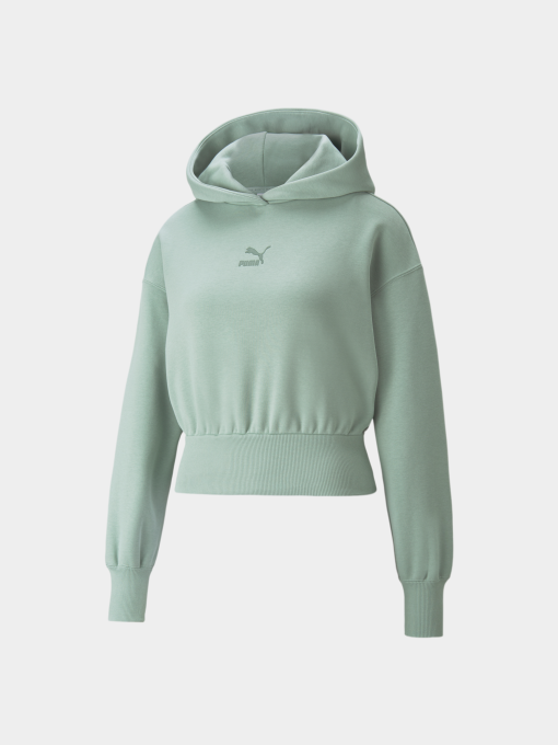 Свитшот PUMA Classics Crop Hoodie Fl модель 534290 Фото