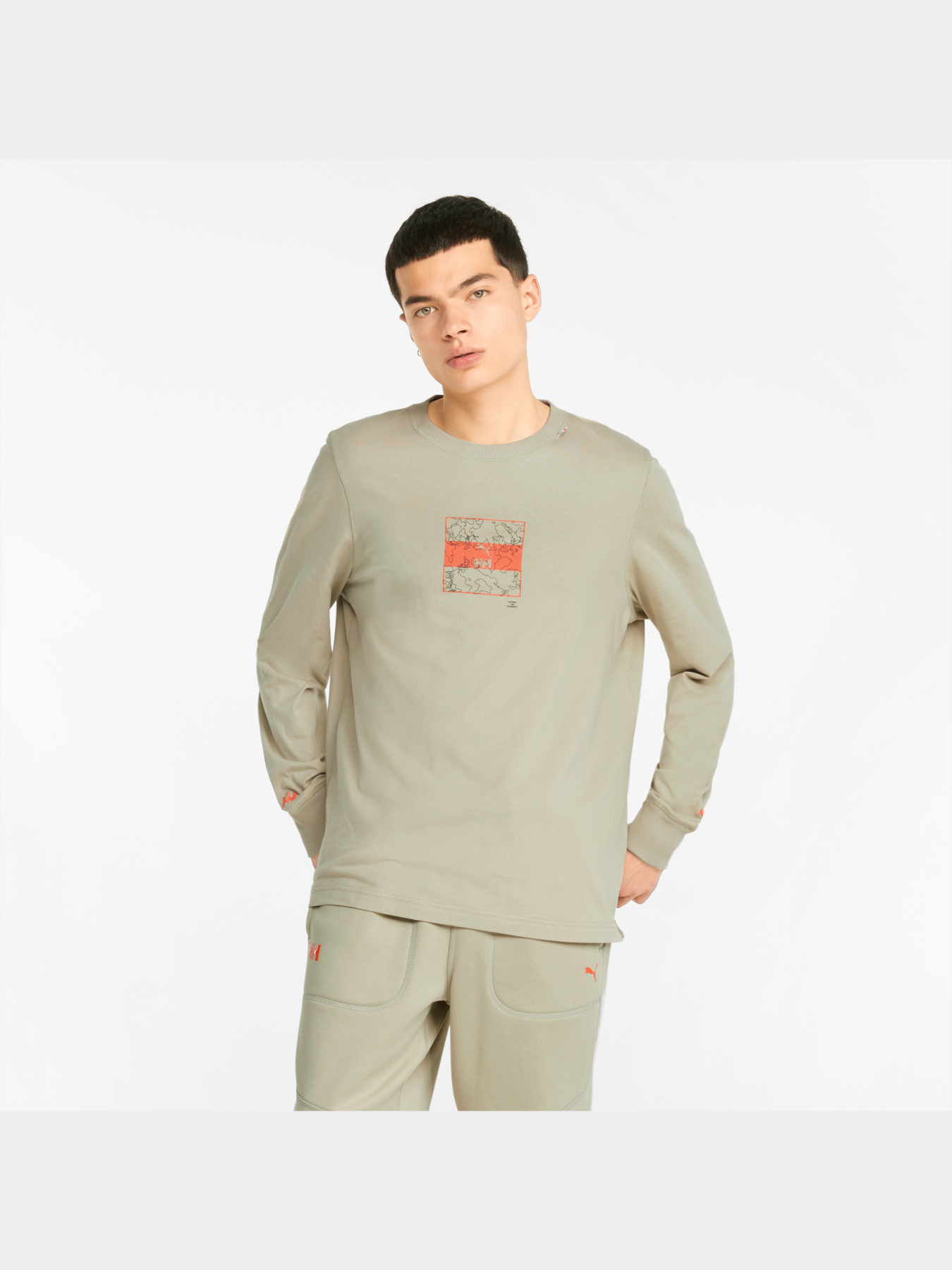 Лонгслив PUMA x Hh Ls Tee модель 532845 Фото