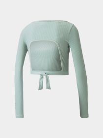 Футболка PUMA Classics Ribbed Ls Top модель 534305 Фото