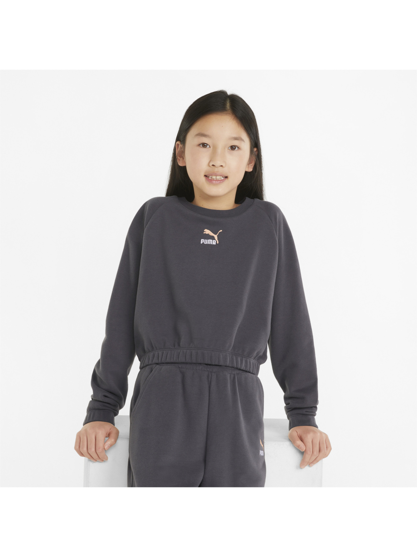 Свитшот PUMA Grl Cropped Crew модель 533394 Фото