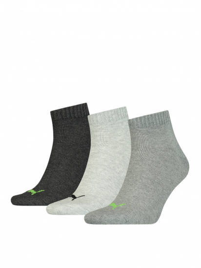 Набор носков PUMA Unisex Quarter Plain 3P модель 906978 - фото