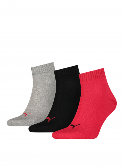 Набор носков PUMA Unisex Quarter Plain 3P модель 906978 - фото