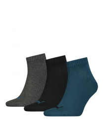 Набор носков PUMA Unisex Quarter Plain 3P модель 906978 Набор носков PUMA Unisex Quarter Plain 3P модель 906978 Фото
