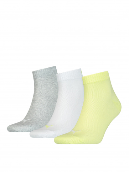 Набор носков PUMA Unisex Quarter Plain 3P модель 906978 — фото - INTERTOP