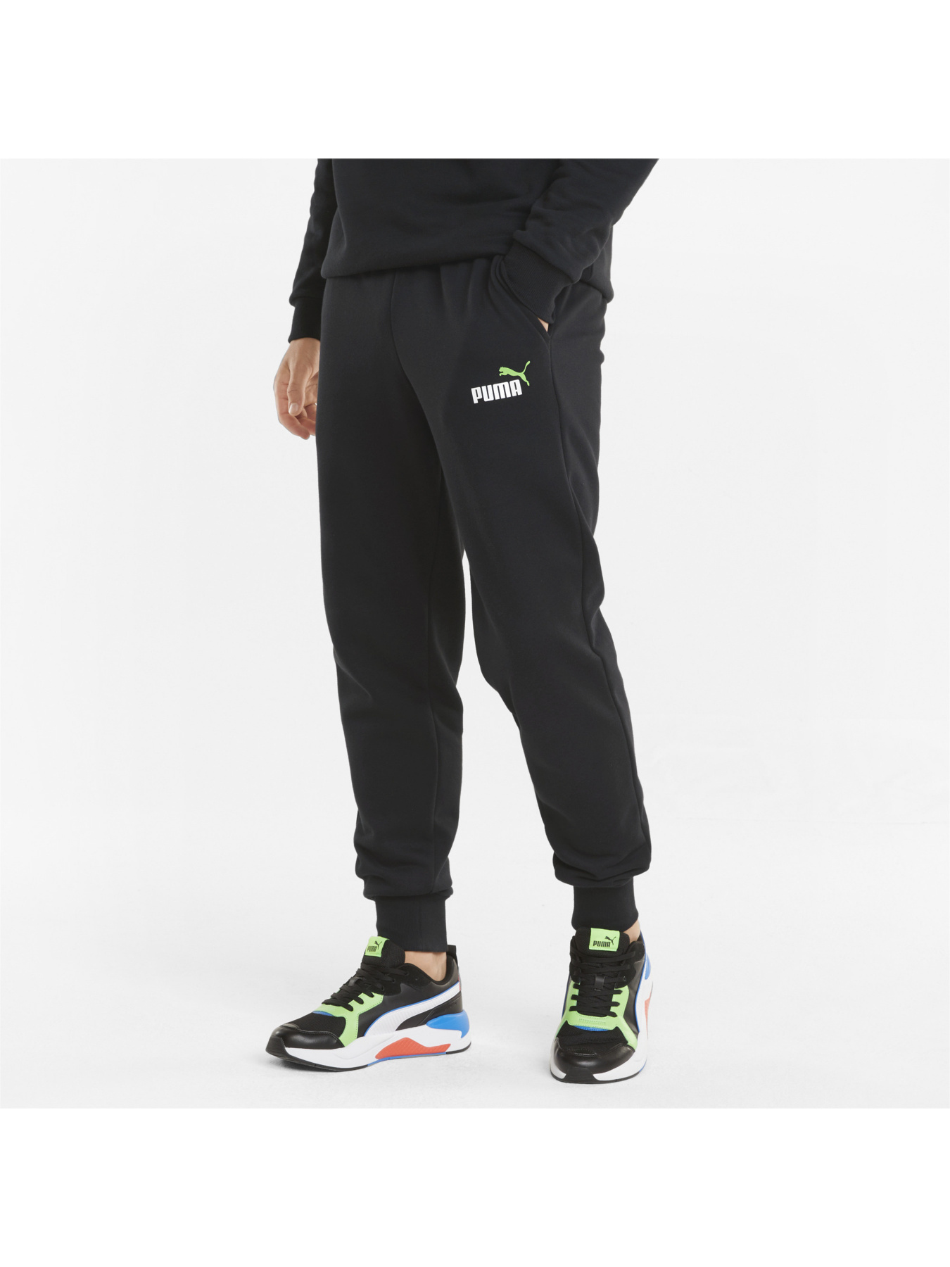 Джоггеры PUMA Ess+ 2 Col Logo Pants модель 586767 Фото