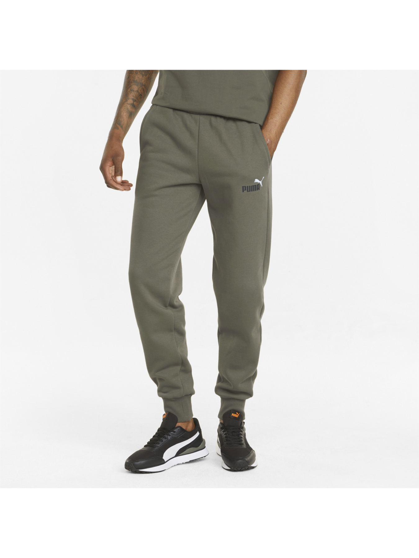 Джоггеры PUMA Ess+ 2 Col Logo Pants модель 586767 Фото