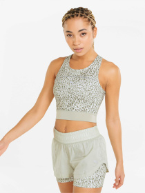 Топ спортивный PUMA Run High Shine Crop Tank W модель 521066 Фото