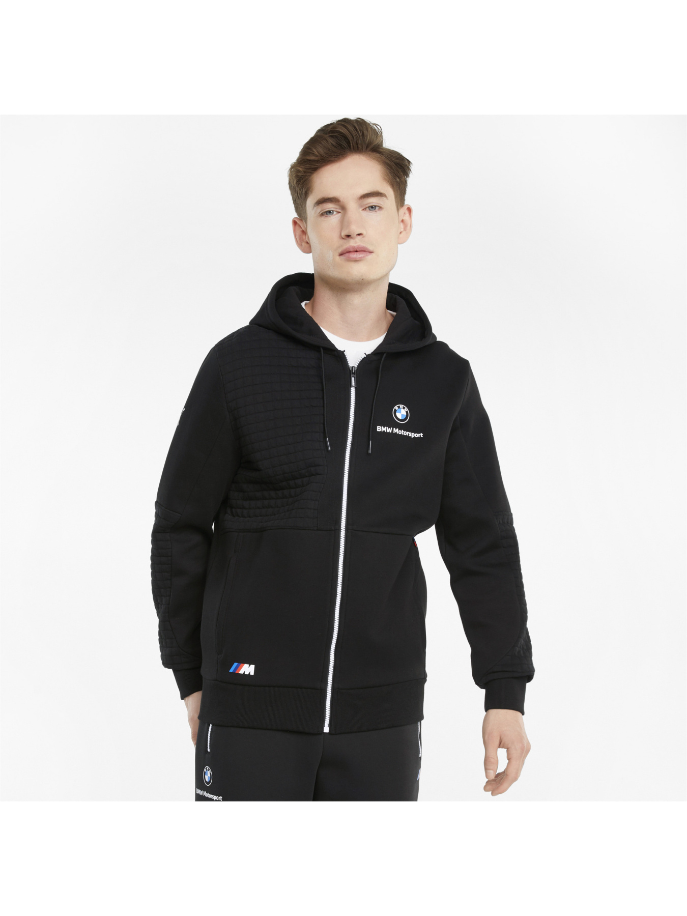 Свитшот PUMA Bmw Mms Full-zip Hoodie модель 531187 Фото