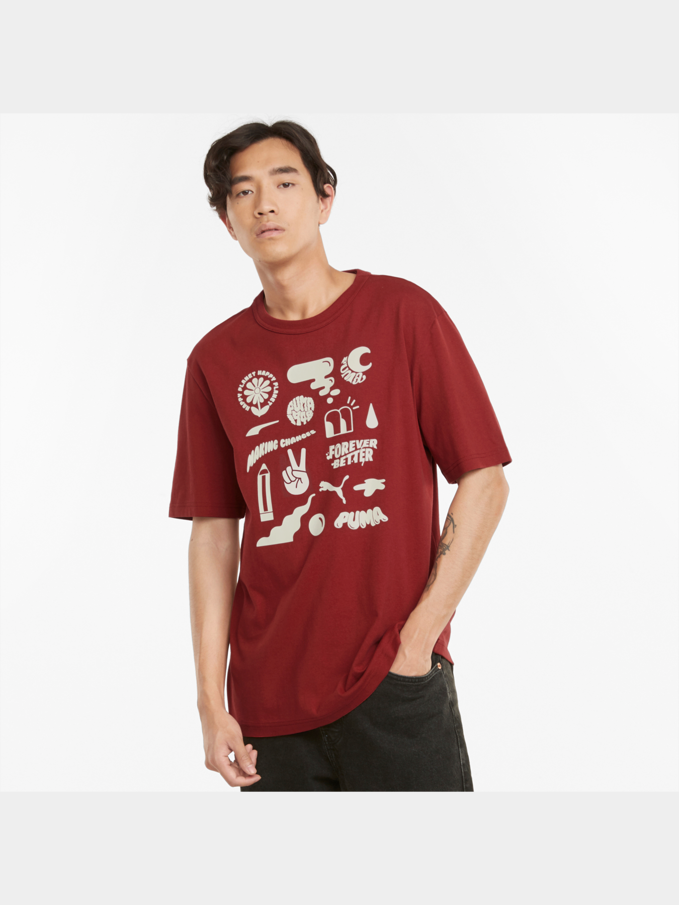 Футболка PUMA Downtown Graphic Tee модель 531596 Фото