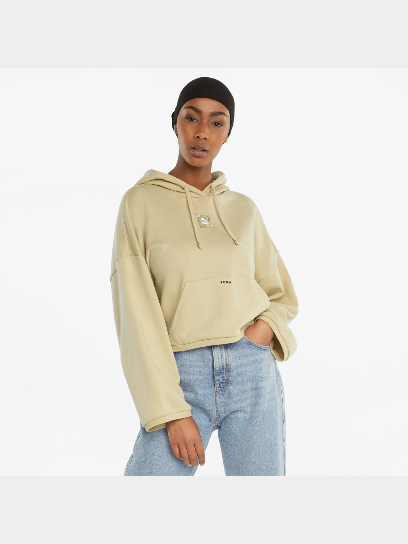 Свитшот PUMA Re.gen Cropped Hoodie модель 531941 Фото