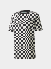 Футболка PUMA Downtown Check Aop Tee модель 531597 Фото