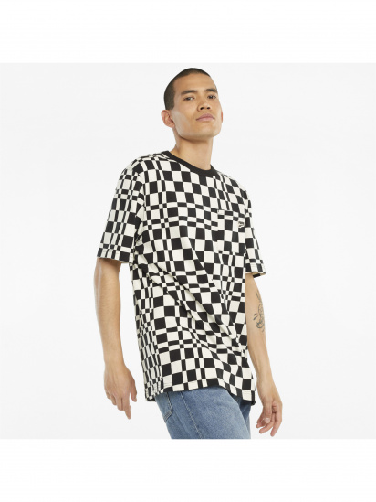 Футболка PUMA Downtown Check Aop Tee модель 531597 - фото