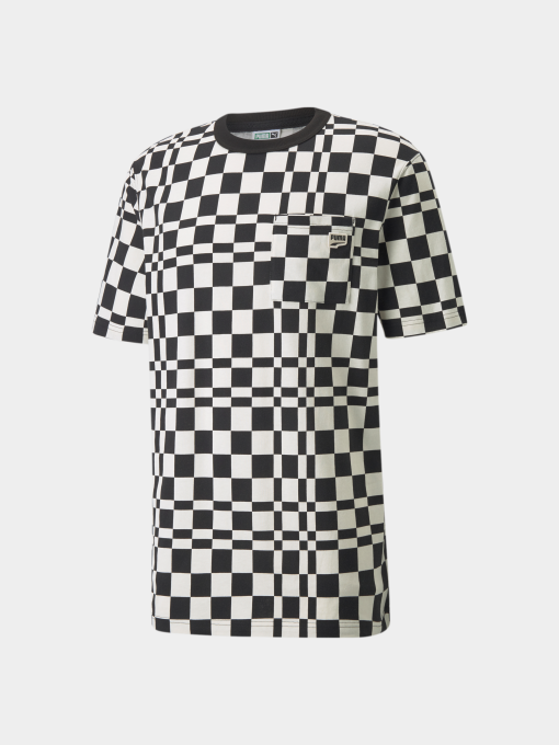 Футболка PUMA Downtown Check Aop Tee модель 531597 Фото