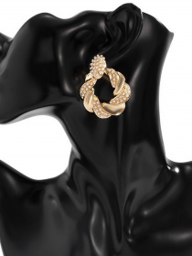 Серьги-подвески ISSA Plus модель AK-22_gold Фото