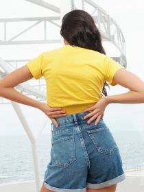 Футболка ISSA Plus модель WN20-288_yellow Фото