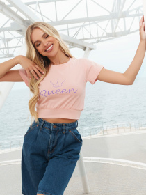 Футболка ISSA Plus модель WN20-290_pink Фото