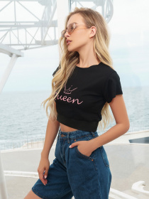 Футболка ISSA Plus модель WN20-290_black Фото