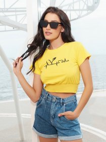 Футболка ISSA Plus модель WN20-291_yellow Футболка ISSA Plus модель WN20-291_yellow Фото