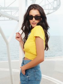 Футболка ISSA Plus модель WN20-291_yellow Фото