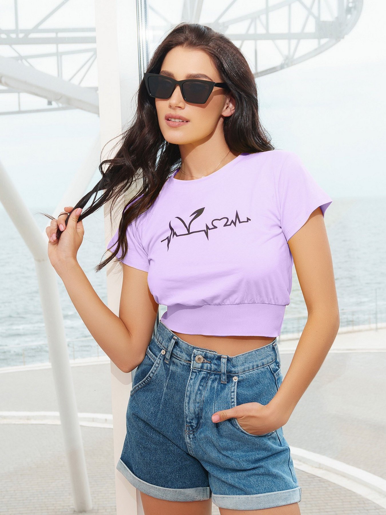 Футболки и поло ISSA Plus модель WN20-291_lilac Фото