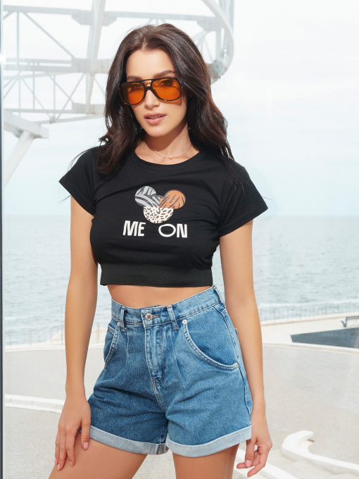 Футболка ISSA Plus модель WN20-292_black Фото