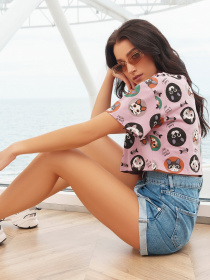 Футболки и поло ISSA Plus модель WN20-293_lilac Фото