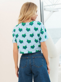 Футболка ISSA Plus модель WN20-294_blue Фото