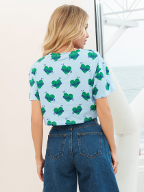 Футболка ISSA Plus модель WN20-294_blue Фото