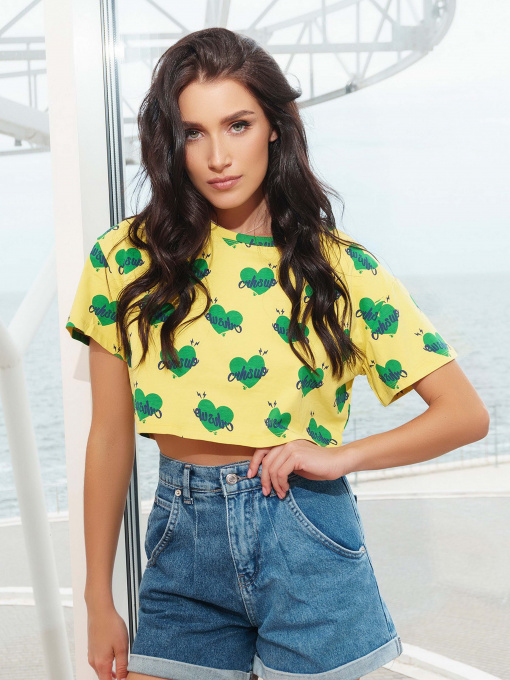 Футболка ISSA Plus модель WN20-294_yellow Фото