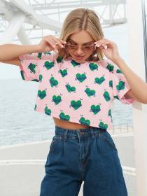 Футболка ISSA Plus модель WN20-294_pink Футболка ISSA Plus модель WN20-294_pink Фото