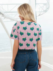 Футболка ISSA Plus модель WN20-294_lilac Фото