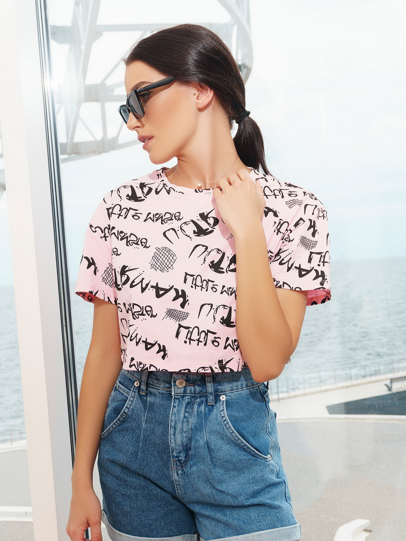 Футболка ISSA Plus модель WN20-295_pink Фото