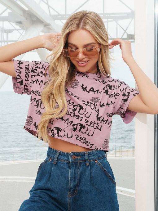 Футболки і поло ISSA Plus модель WN20-295_lilac Фото