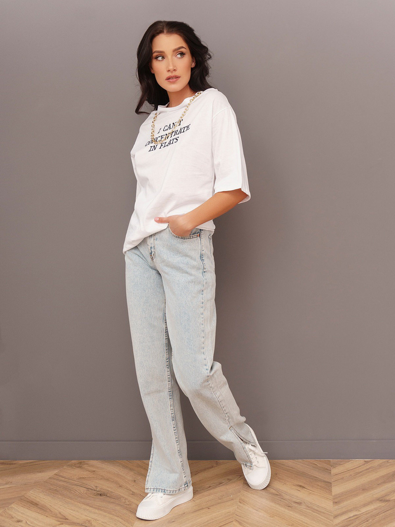 Футболка ISSA Plus модель WN20-297_white Фото