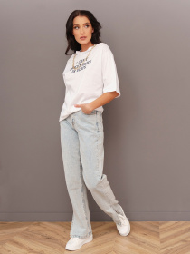 Футболка ISSA Plus модель WN20-297_white Фото