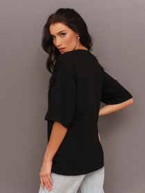 Футболка ISSA Plus модель WN20-297_black Фото