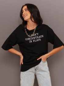 Футболка ISSA Plus модель WN20-297_black Фото