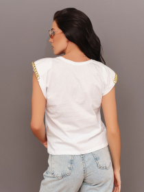 Футболка ISSA Plus модель WN20-298_white Фото