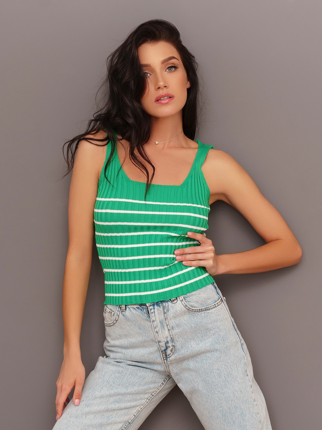 Майка ISSA Plus модель WN20-299_green Фото