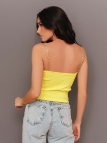 Майка ISSA Plus модель WN20-302_yellow Фото