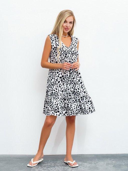 Сукня міні ISSA Plus модель 13450_white Фото