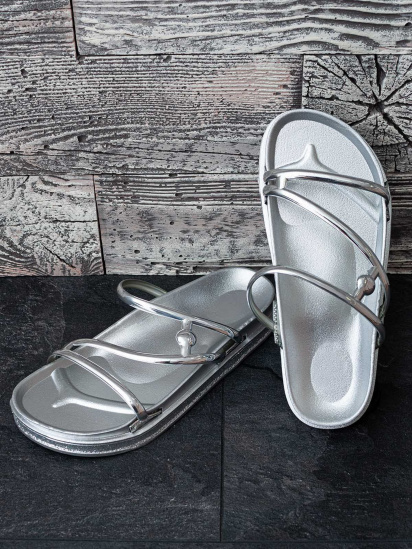 Шльопанці ISSA Plus модель OB2-66_silver - фото